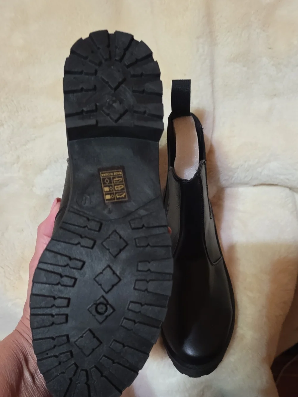 Black Chelsea Platform Ankle Boots